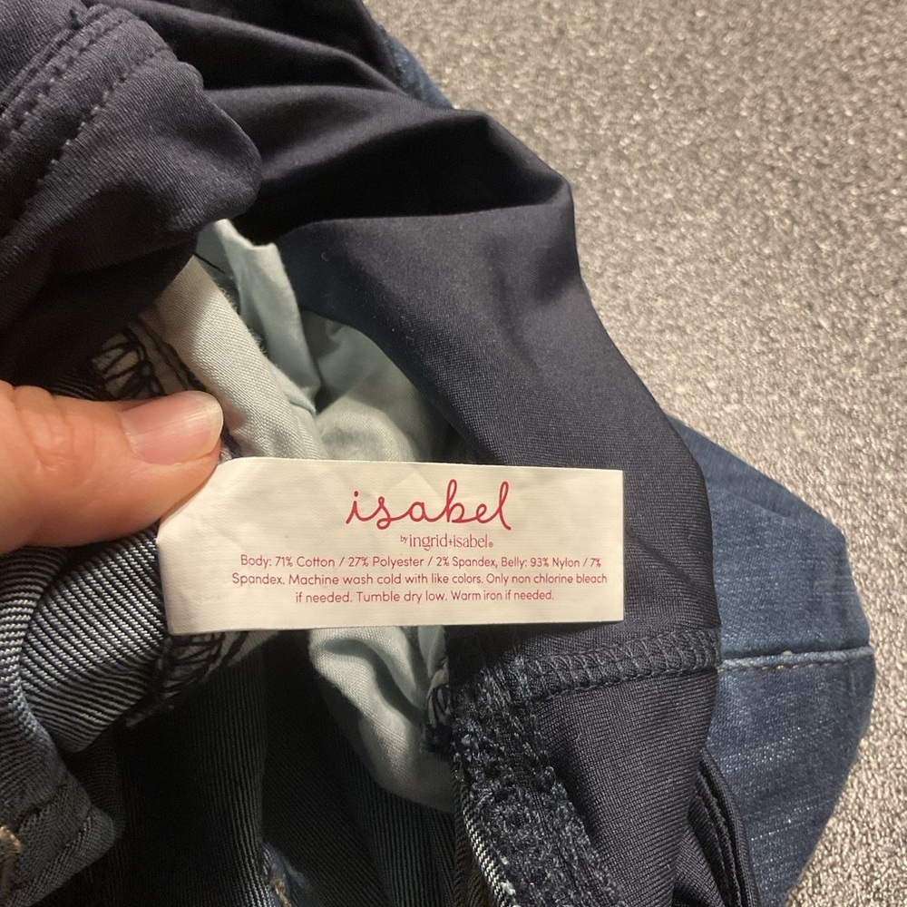 NWT Isabel Maternity by Ingrid & Isabel Dark Blue Skinny Jeans Size 16 - Picture 7 of 8